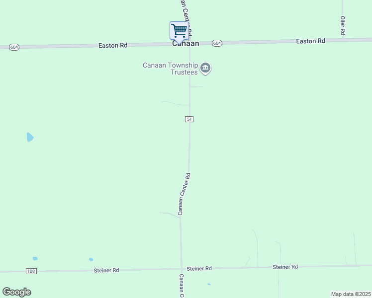 map of restaurants, bars, coffee shops, grocery stores, and more near 11446 Canaan Center Road in Creston