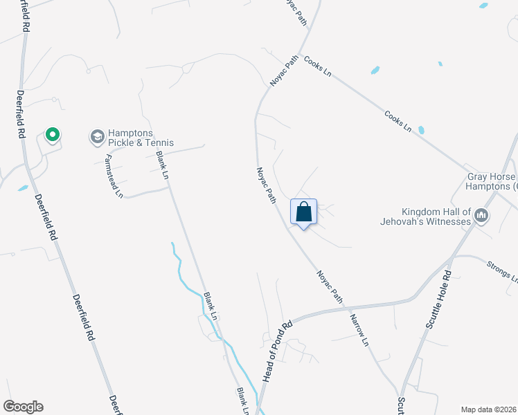 map of restaurants, bars, coffee shops, grocery stores, and more near 236 Noyac Path in Water Mill