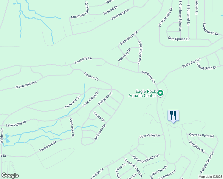 map of restaurants, bars, coffee shops, grocery stores, and more near 198 Quapaw Drive in Luzerne County