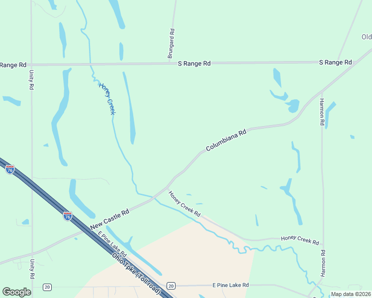 map of restaurants, bars, coffee shops, grocery stores, and more near 4529 Columbiana Road in New Springfield