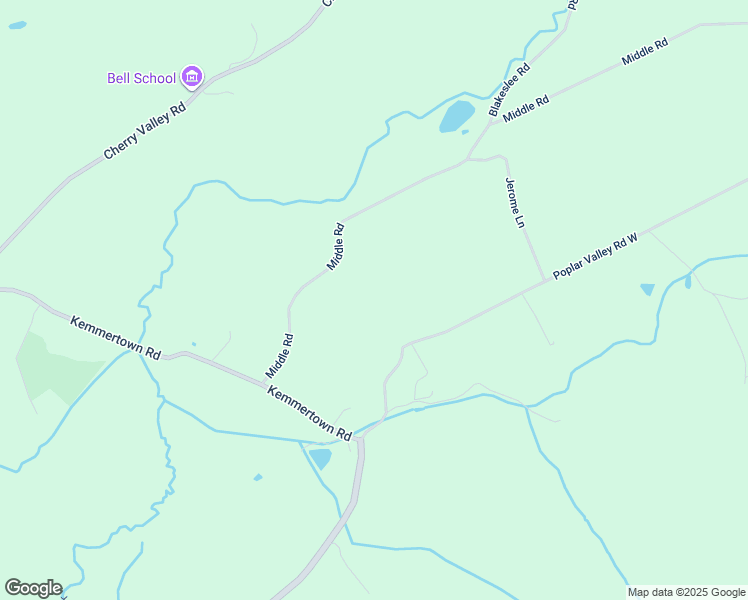 map of restaurants, bars, coffee shops, grocery stores, and more near 1116 Middle Road in Stroudsburg