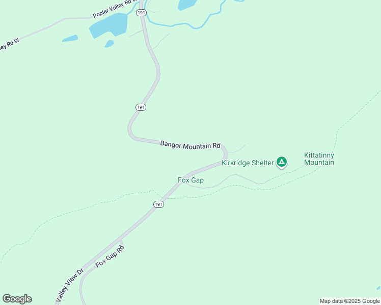 map of restaurants, bars, coffee shops, grocery stores, and more near 197 Bangor Mountain Road in Stroudsburg