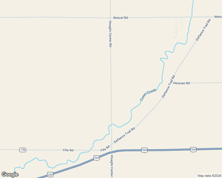 map of restaurants, bars, coffee shops, grocery stores, and more near 4596 Hoaglin Center Road in Van Wert