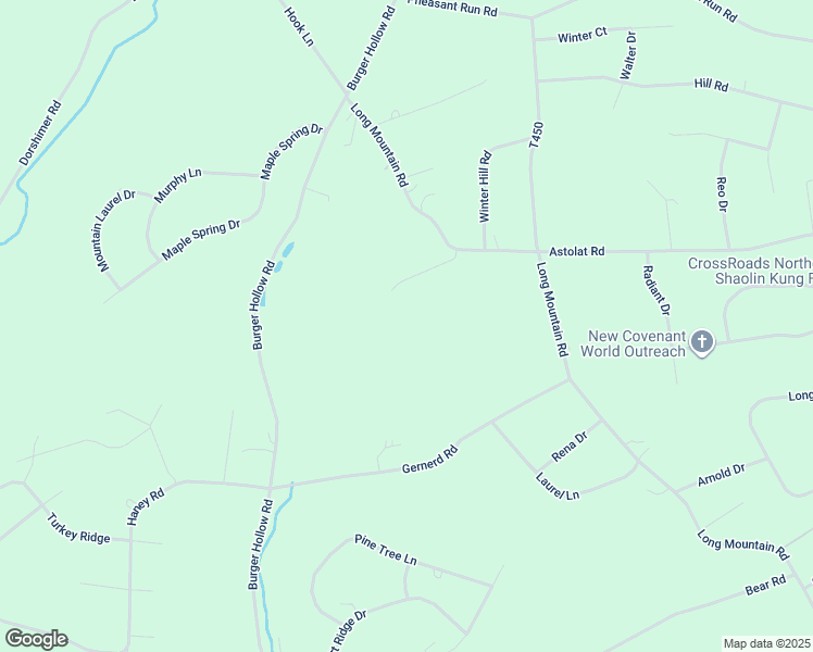 map of restaurants, bars, coffee shops, grocery stores, and more near 104 Twin Pine Court in Effort
