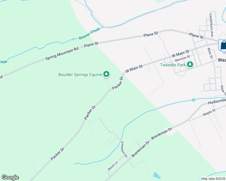 map of restaurants, bars, coffee shops, grocery stores, and more near 244 Packer Drive in Weatherly