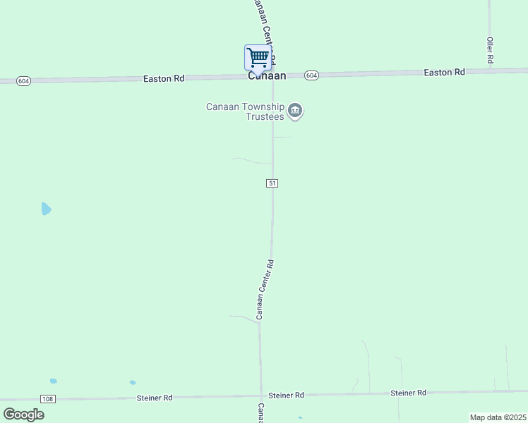 map of restaurants, bars, coffee shops, grocery stores, and more near 11446 Canaan Center Road in Creston