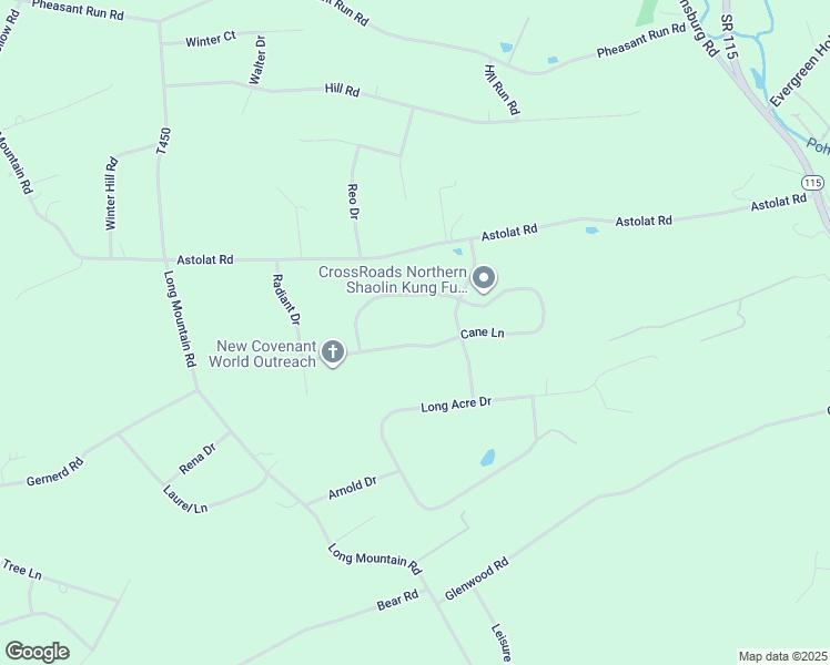 map of restaurants, bars, coffee shops, grocery stores, and more near 1635 Cane Lane in Effort