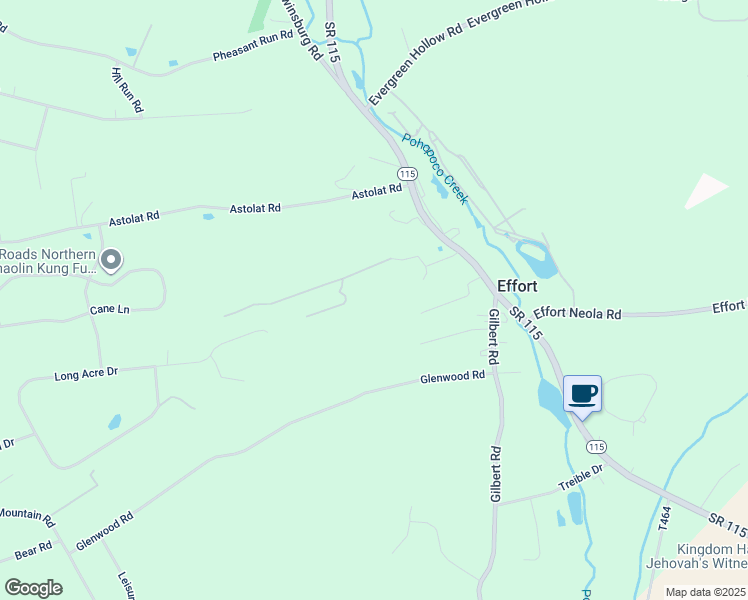 map of restaurants, bars, coffee shops, grocery stores, and more near 116 Schrader Lane in Effort