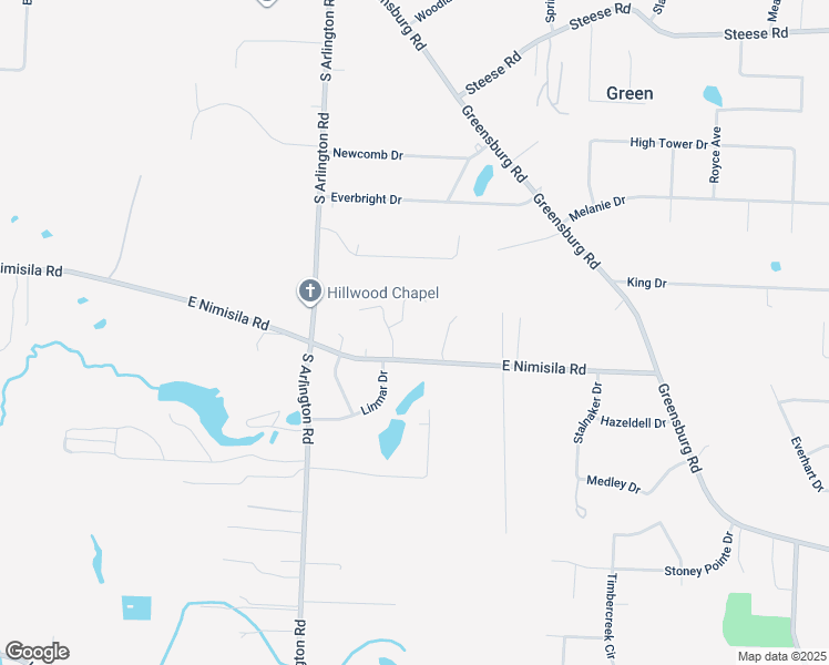 map of restaurants, bars, coffee shops, grocery stores, and more near 1209 East Nimisila Road in North Canton