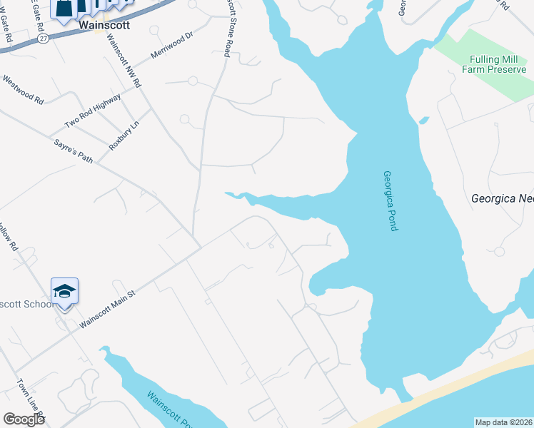 map of restaurants, bars, coffee shops, grocery stores, and more near 7 Georgica Association Road in East Hampton