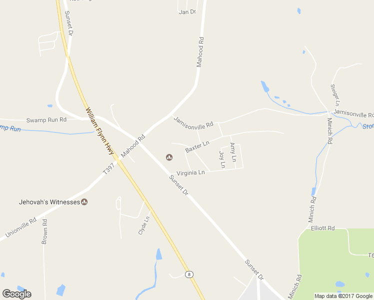 map of restaurants, bars, coffee shops, grocery stores, and more near 211 Baxter Lane in Butler