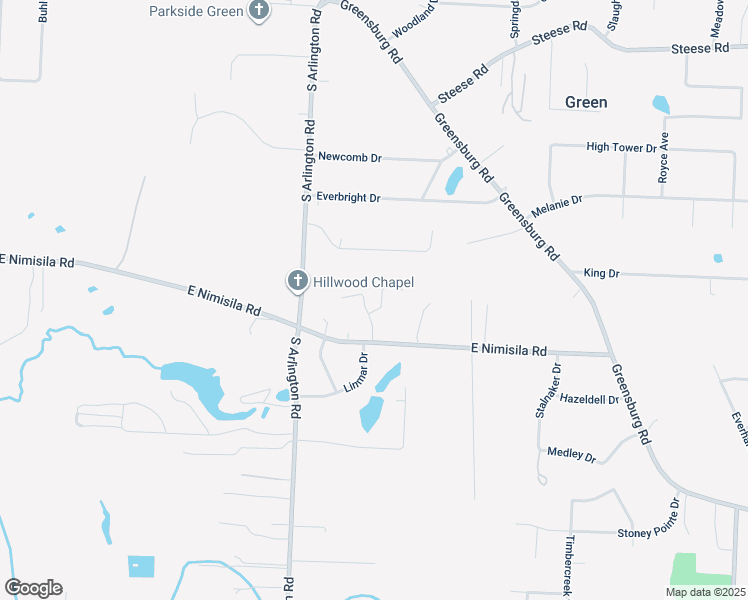 map of restaurants, bars, coffee shops, grocery stores, and more near 1209 East Nimisila Road in North Canton