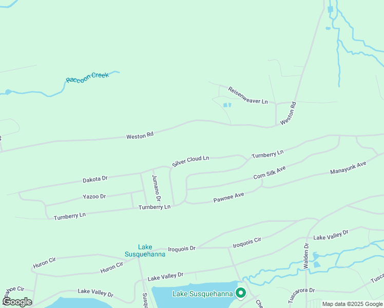 map of restaurants, bars, coffee shops, grocery stores, and more near Silver Cloud Lane in Luzerne County