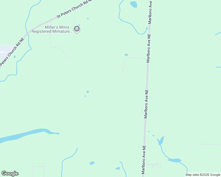 map of restaurants, bars, coffee shops, grocery stores, and more near 11595 Marlboro Avenue Northeast in Alliance