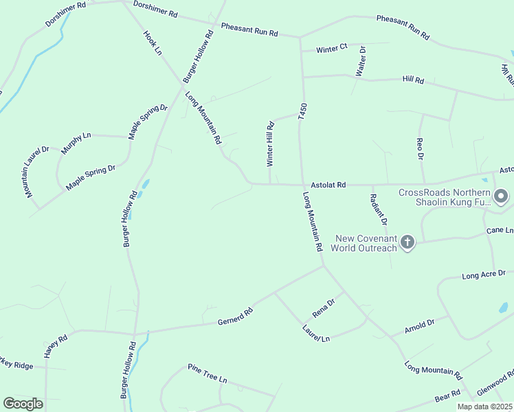 map of restaurants, bars, coffee shops, grocery stores, and more near 105 Twin Pine Court in Effort