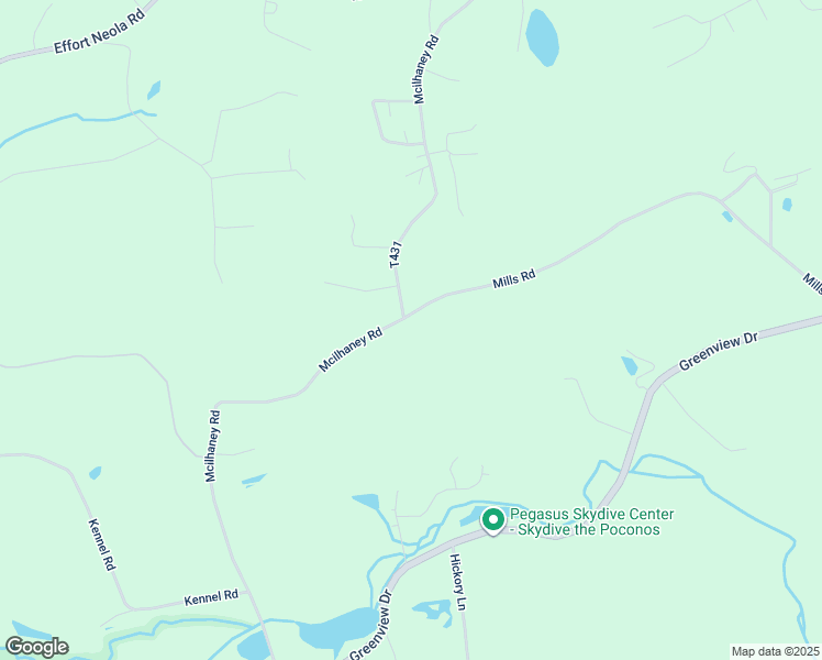 map of restaurants, bars, coffee shops, grocery stores, and more near 418 Mcilhaney Road in Stroudsburg