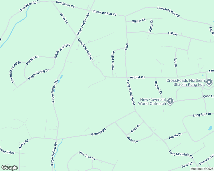 map of restaurants, bars, coffee shops, grocery stores, and more near 105 Twin Pine Court in Effort