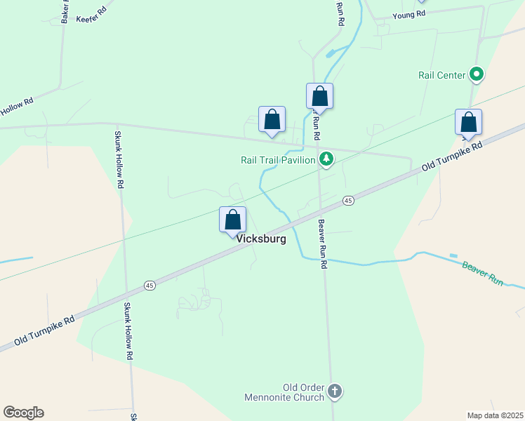 map of restaurants, bars, coffee shops, grocery stores, and more near in Vicksburg