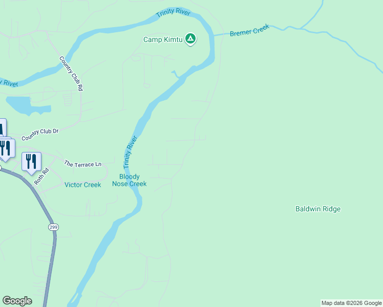 map of restaurants, bars, coffee shops, grocery stores, and more near 1525 Seeley Mc Intosh Road in Willow Creek