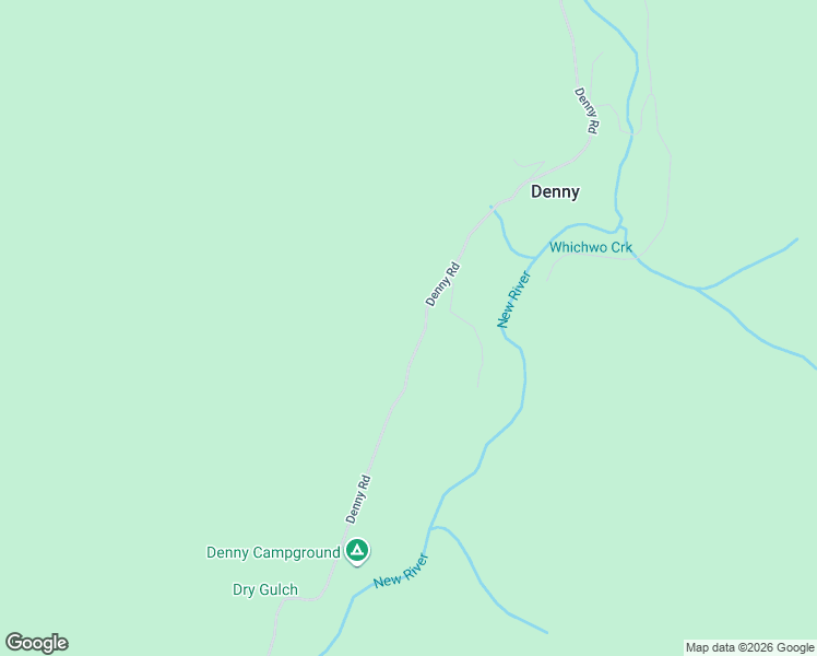 map of restaurants, bars, coffee shops, grocery stores, and more near Denny Road in Burnt Ranch