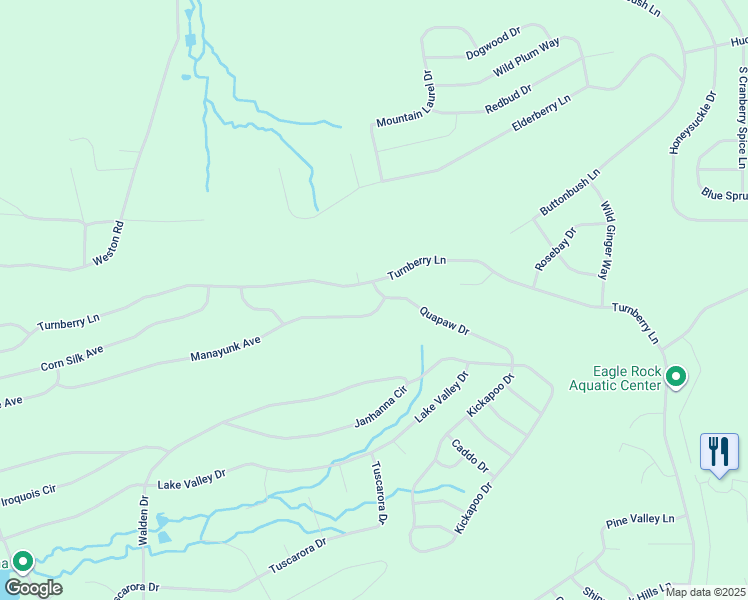 map of restaurants, bars, coffee shops, grocery stores, and more near 41 Quapaw Drive in Luzerne County