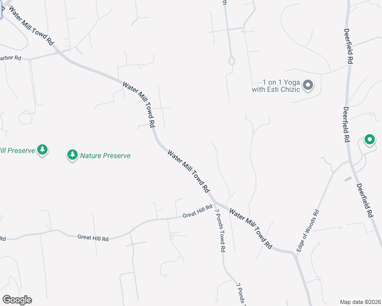 map of restaurants, bars, coffee shops, grocery stores, and more near 404 Water Mill Towd Road in Southampton