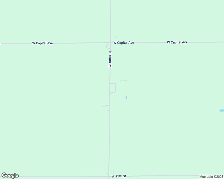 map of restaurants, bars, coffee shops, grocery stores, and more near 2133 North 150th Road in Cairo