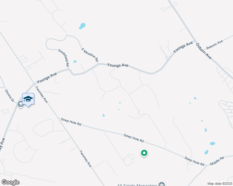 map of restaurants, bars, coffee shops, grocery stores, and more near 105 The Preserve in Calverton