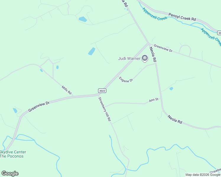 map of restaurants, bars, coffee shops, grocery stores, and more near 4 Greenview Dr in Stroudsburg