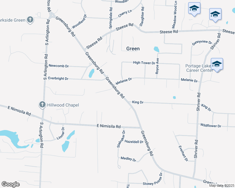 map of restaurants, bars, coffee shops, grocery stores, and more near 1484 Greensburg Road in Uniontown