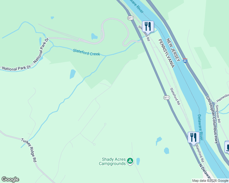 map of restaurants, bars, coffee shops, grocery stores, and more near 529 Gallery Lane in Mount Bethel