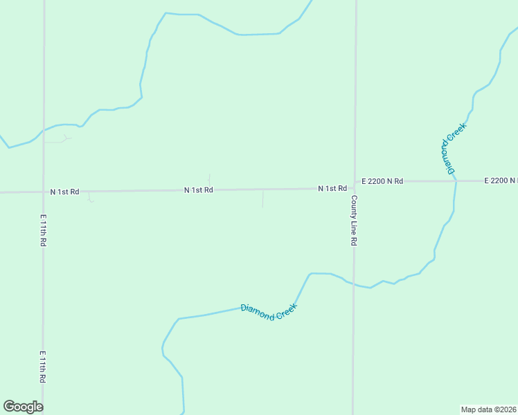 map of restaurants, bars, coffee shops, grocery stores, and more near 1170 North 1st Road in Dana