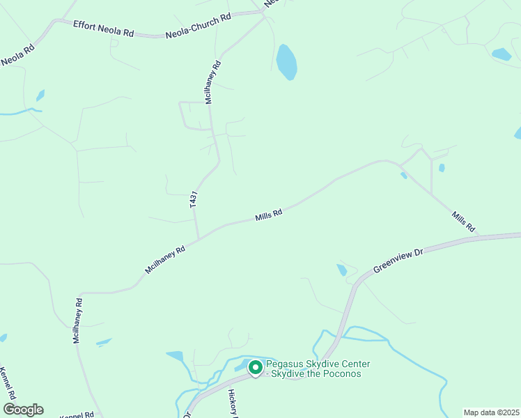 map of restaurants, bars, coffee shops, grocery stores, and more near 149 Mills Road in Saylorsburg