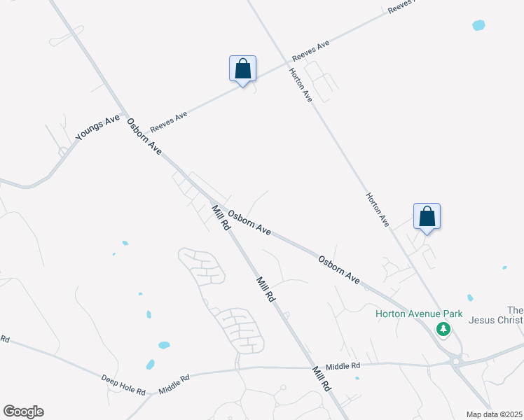map of restaurants, bars, coffee shops, grocery stores, and more near 5 Honey Lane in Riverhead