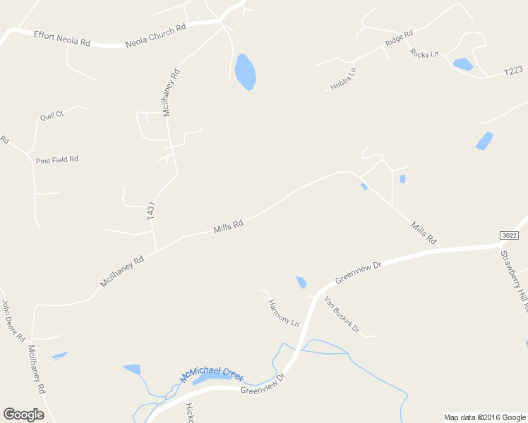 map of restaurants, bars, coffee shops, grocery stores, and more near Mills Road in Saylorsburg
