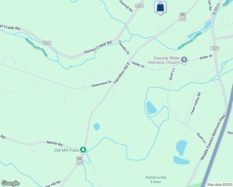 map of restaurants, bars, coffee shops, grocery stores, and more near 5940 U.S. 209 in Stroudsburg
