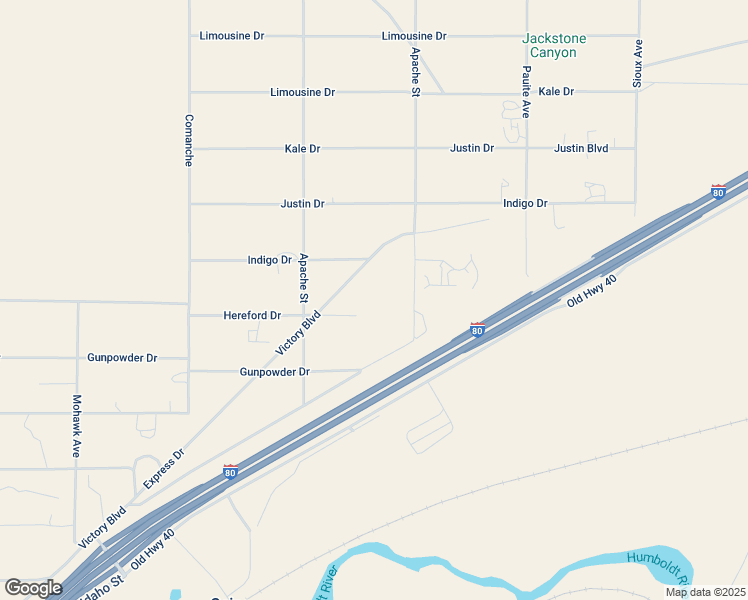 map of restaurants, bars, coffee shops, grocery stores, and more near 5733 Herford Drive in Elko