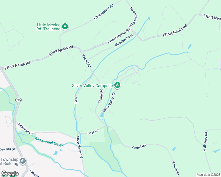 map of restaurants, bars, coffee shops, grocery stores, and more near 218 Effie Way in Saylorsburg