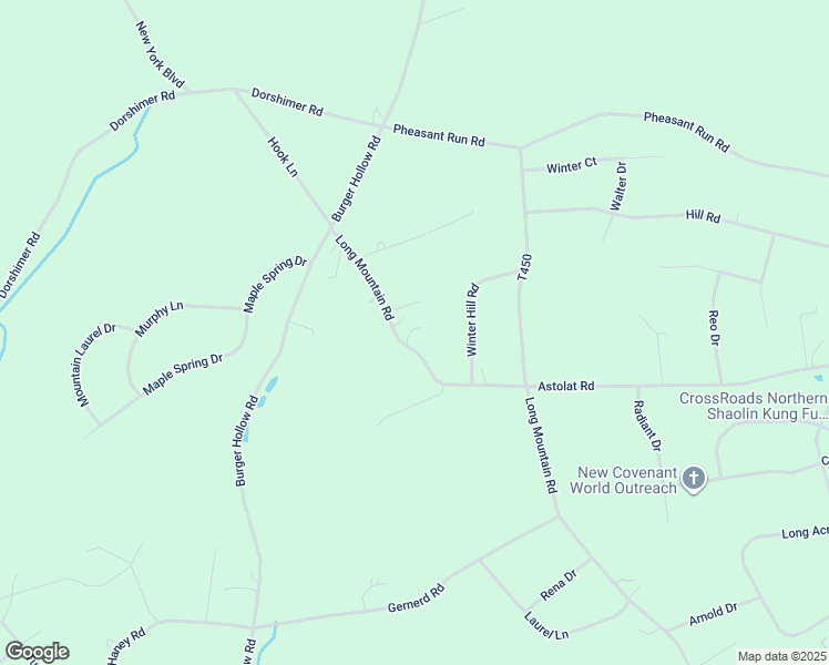 map of restaurants, bars, coffee shops, grocery stores, and more near 630 Long Mountain Road in Effort