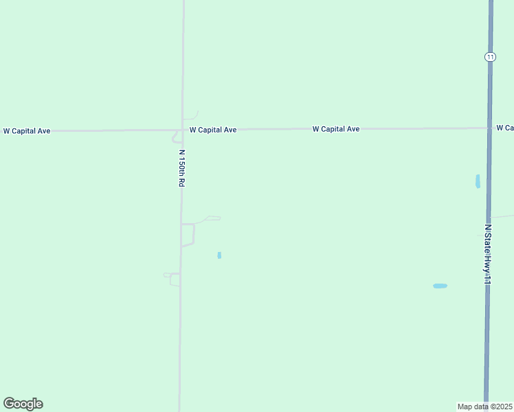 map of restaurants, bars, coffee shops, grocery stores, and more near 2133 North 150th Road in Cairo