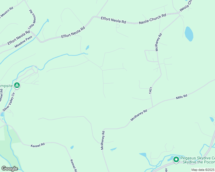 map of restaurants, bars, coffee shops, grocery stores, and more near 104 Radial Drive in Saylorsburg