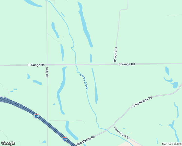 map of restaurants, bars, coffee shops, grocery stores, and more near 4376 South Range Road in New Middletown