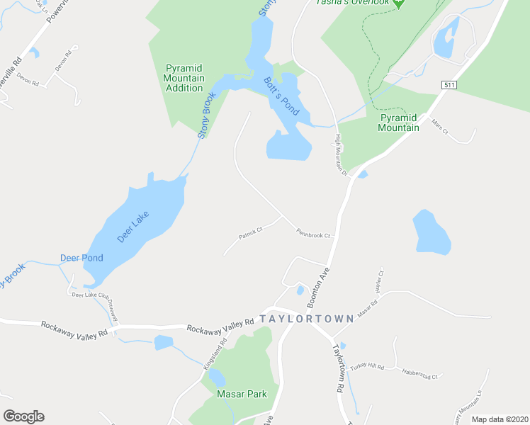 map of restaurants, bars, coffee shops, grocery stores, and more near 1 Patrick Court in Boonton Township