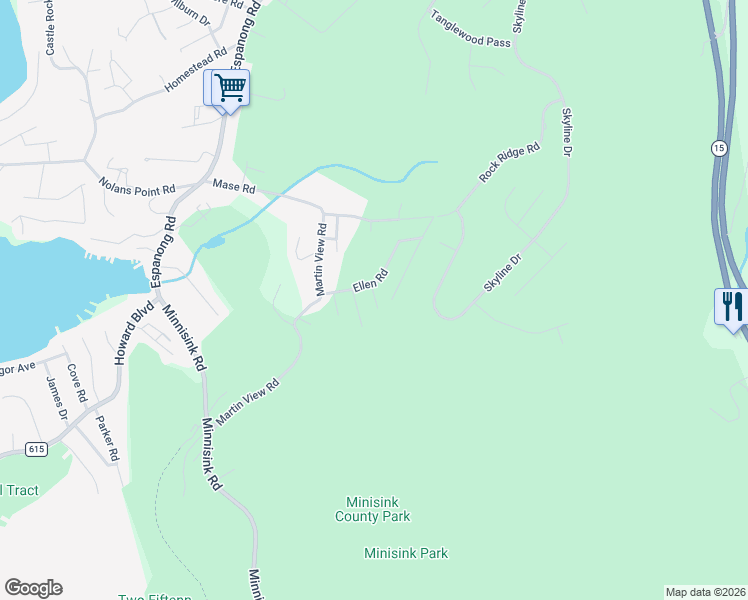 map of restaurants, bars, coffee shops, grocery stores, and more near 18 Quayle Road in Jefferson
