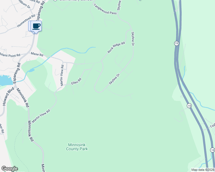 map of restaurants, bars, coffee shops, grocery stores, and more near 853 Ravine Road in Jefferson