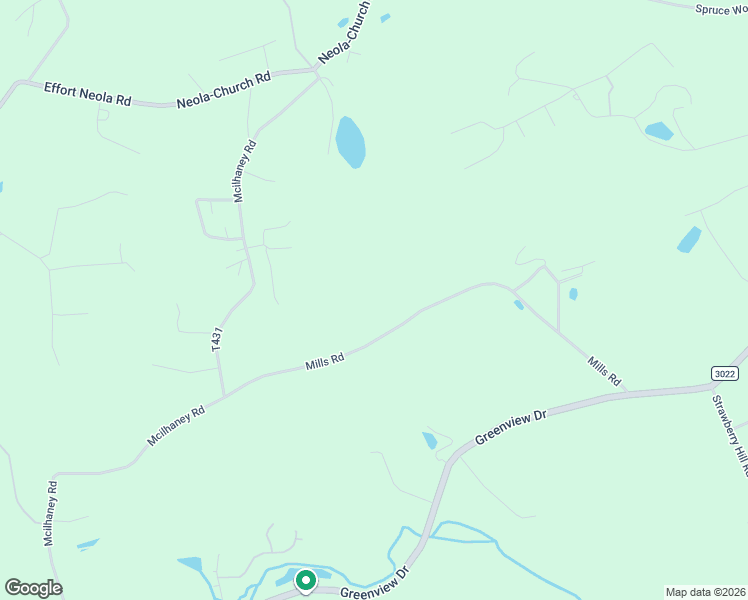 map of restaurants, bars, coffee shops, grocery stores, and more near 4105-4199 Mills Road in Stroudsburg