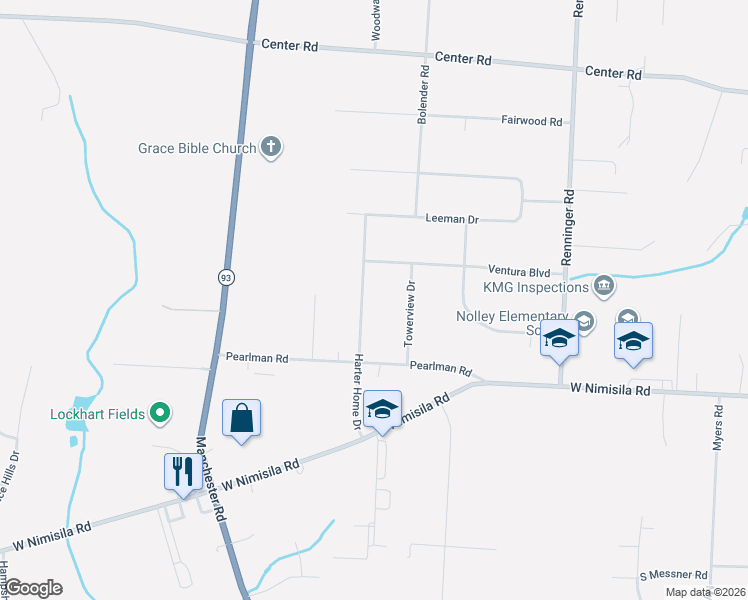 map of restaurants, bars, coffee shops, grocery stores, and more near 5777 Harter Home Drive in Akron