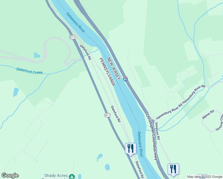 map of restaurants, bars, coffee shops, grocery stores, and more near 367 Decker Ferry Road in Mount Bethel