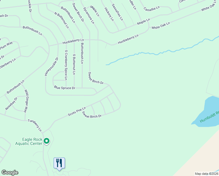 map of restaurants, bars, coffee shops, grocery stores, and more near Sweet Birch Drive in Luzerne County