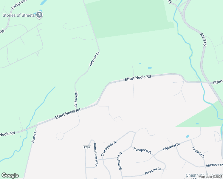 map of restaurants, bars, coffee shops, grocery stores, and more near 380 Effort Neola Road in Brodheadsville